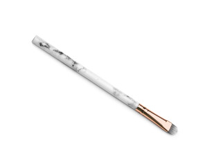 New makeup brush on white background