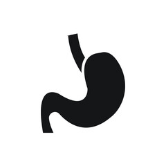 stomach vector silhouette for website symbol icon