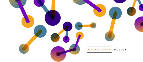 Network concept abstract background. Dots connection. Big data idea. Business template for wallpaper, banner, background or landing