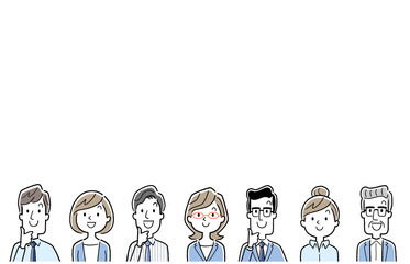 ベクターイラスト素材：ビジネスマン、ビジネスパーソン、人々
