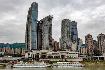 Plakat Chongqing, China - Massive urban development 