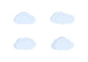 Obraz premium cloud vector isolate on white background ep202
