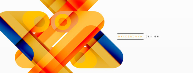 Lines geometric creative abstract background. Bright color line composition for wallpaper, banner, background or landing