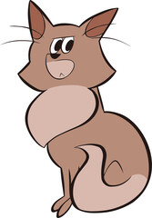 すました表情の猫