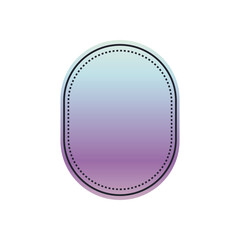flat holographic tag design