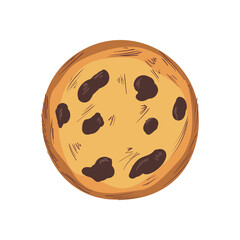 flat chocolate chips cookie