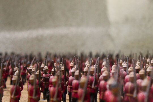 soldiers in parade
