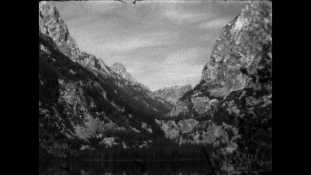 Grand Tetons National Park 1936 - Views in Grand Teton National Park in and around Jenny Lake, in 1936.