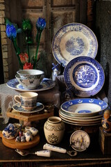 Antique plates from old memories