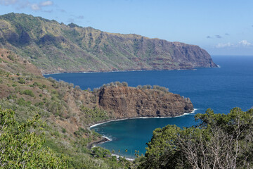 côte nord de hiva oa - iles marquises en polynesie francaise