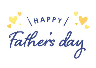 ハートが周りにある父の日のロゴ