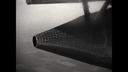 Aerial Views of Farmland 1931 - Aerial views or farmland near Columbus, Ohio include the landing gear and engine of the airplane carrying the cameraman in 1931.