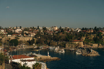 Harbor in Antalya old town or Kaleici in Turkey