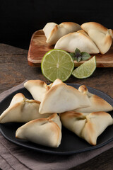 Delicious Arabic sfiha with lemon