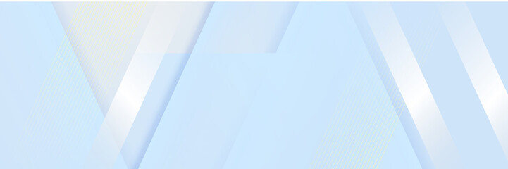 Luxury light blue gold background vector. Abstract blue and golden lines background with glow effect. Modern style wallpaper for poster, ads, sale banner, business presentation and packaging design.