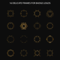 16 Delicate Frames For Badge Logos

