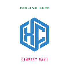 Obraz premium XC lettering logo is simple, easy to understand and authoritative