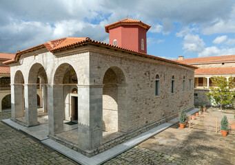 Agia Lavra (Holy Lavra) monastery near Kalavryta, Achaea, Greece.