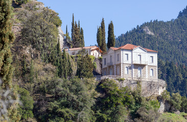 Church of All Saints at Monastery of Mega Spilaio, Peloponnese, Greece.