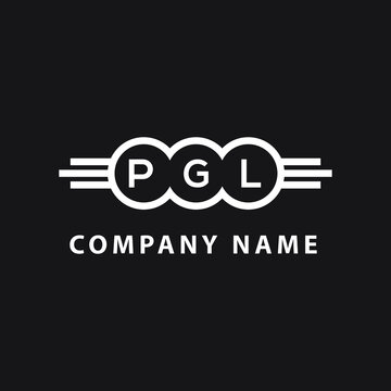 PGL letter logo design on black background. PGL  creative initials letter logo concept. PGL letter design.