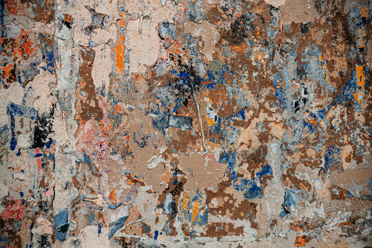 Grungy section of wall ideal for backgrounds © ilolab