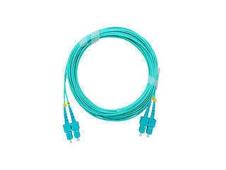 Fiber Optic Patch Cord on isolated white background