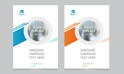 Cover design for annual report and business catalog, magazine, flyer or booklet. Brochure template layout. A4 cover vector EPS-10