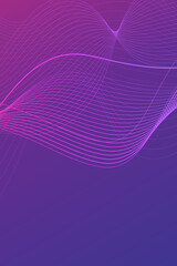 abstract background wallpaper using pink and blue gradient wave lines. The background is dominated by a blue and slightly red gradient. This design has portrait size
