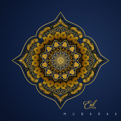 Eid mubarak islamic ornament background