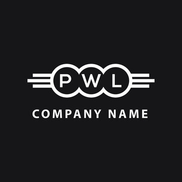 PWL letter logo design on black background. PWL  creative initials letter logo concept. PWL letter design.
