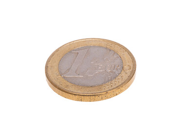 euro coins isolated