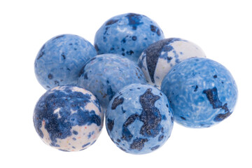 chocolate dragee with nuts isolated