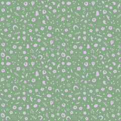 Decorative seamless pattern. Simple abstract shape