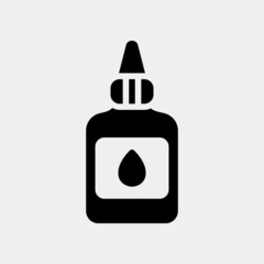 Glue icon in solid style, use for website mobile app presentation