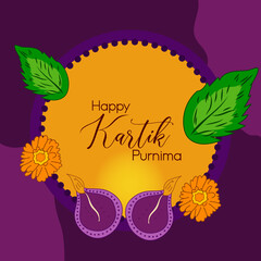 Happy Kartik Purnima Festival Background
