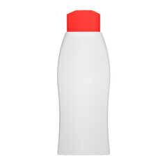 Cosmetic bottles with lid isolated on white background. Bottle with hand sanitizer. Antimicrobial liquid gel. Hand hygiene. Shampoo bottle. Medicine bottle. Liquid soap.