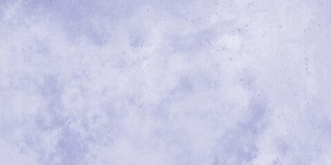Aquarelle painted azure gradient color splashing on textured paper. Vintage water color splash template or canvas for design. Violet white of paint and watercolor paper foggy texture, Colorful cloud