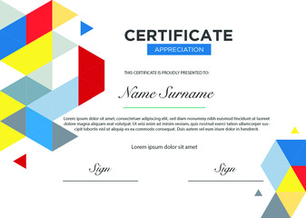 Certificate template