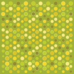 Abstraction with green circles, creative in green background vector 
