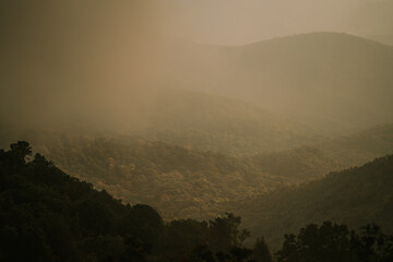 Obraz premium Dawn at Doi Inthanon National Park Thailand
