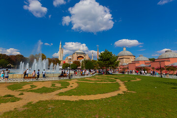 Hagia Sophia interior at Istanbul Turkey 