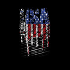 usa flag t shirt design