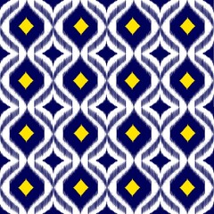 Abstract ethnic ikat seamless pattern,strip pattern,Figure tribal , folk embroidery,Thai,indian,oriental traditional,Aztec geometric art ornament design for fabric,carpet,textile,wallpaper,chinaware.