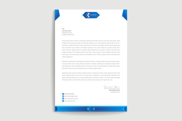 Professional modern letterhead template design for your business