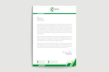 Obraz premium Creative business letterhead corporate layout, letterhead design Simple and clean print-ready Modern Business style design