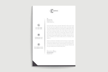 Creative business letterhead corporate layout, letterhead design Simple and clean print-ready Modern Business style design