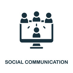 Social Communication icon. Simple element from social activity collection. Creative Social Communication icon for web design, templates, infographics and more