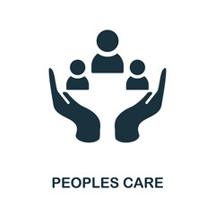 Peoples Care icon. Simple element from social activity collection. Creative Peoples Care icon for web design, templates, infographics and more
