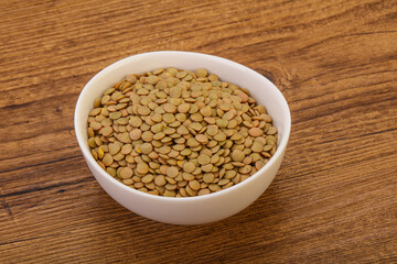 Vegan cuisine - Dry lentil heap