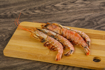 Tasty big Langoustine over the board